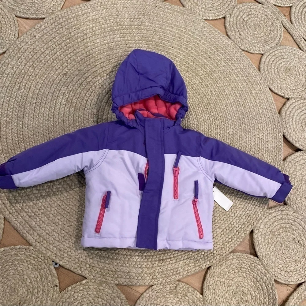 Roebuck & Co. Girls 3 in 1 System Jacket Pink / Purple NWT 12 months waterproof